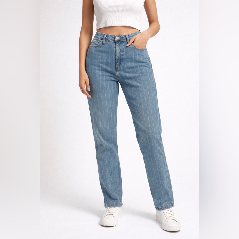 Hollister Light Blue Straight Leg Jeans